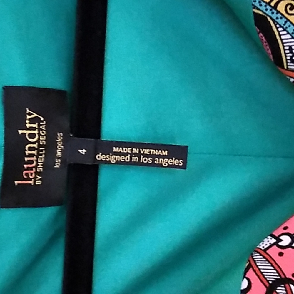 "AMAZING ARTSY"  LAUNDRY BY SHELLI SEGAL SZ 4 - Picture 2 of 13
